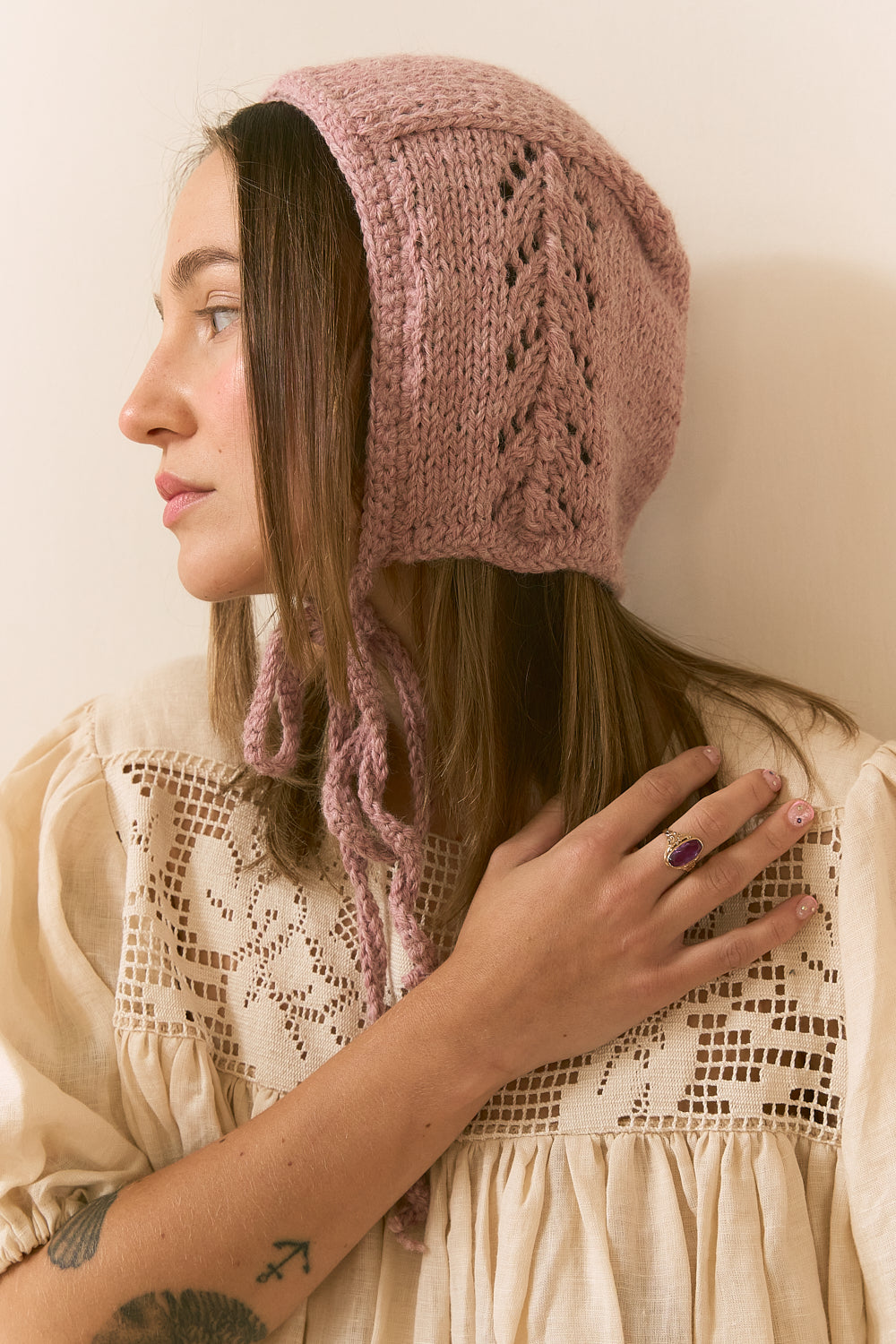 Lune Bonnet Rose Clay
